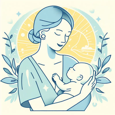Breastfeeding mother considering DHA omega-3 supplementation for infant brain and eye development