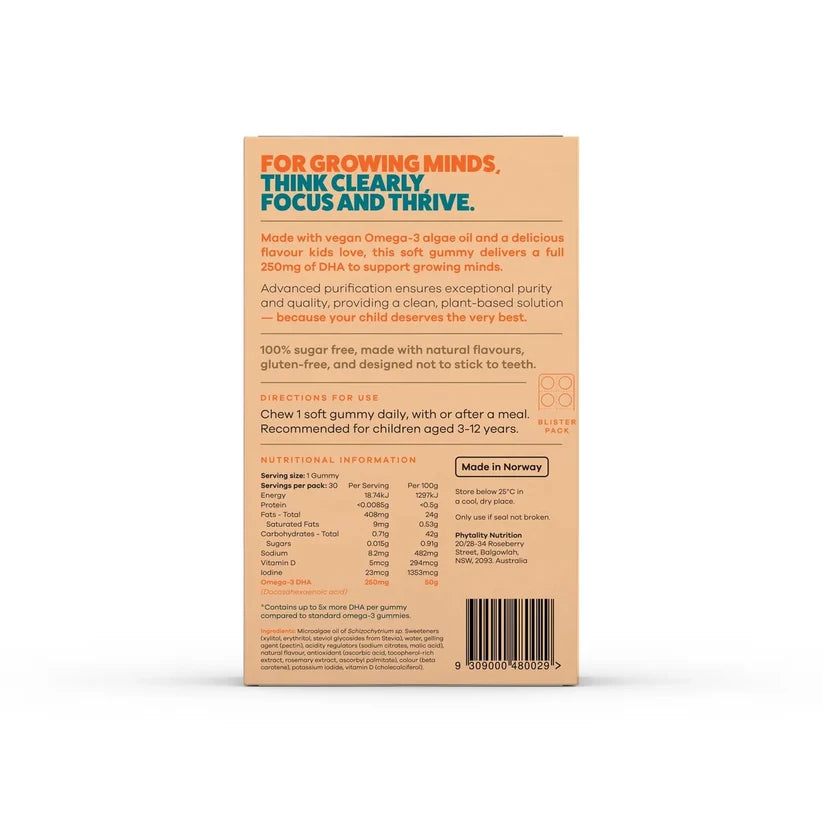 
                  
                    Phytality Kids Clean Omega-3 DHA Soft Gummies
                  
                